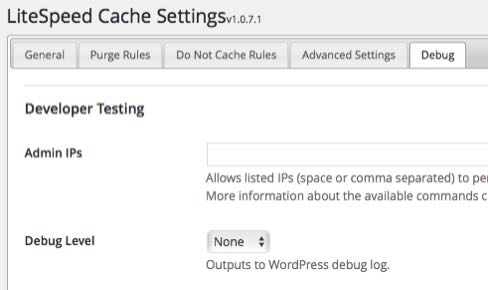 LSCache-488_LiteSpeed_Cache_Settings_Developer_Testing
